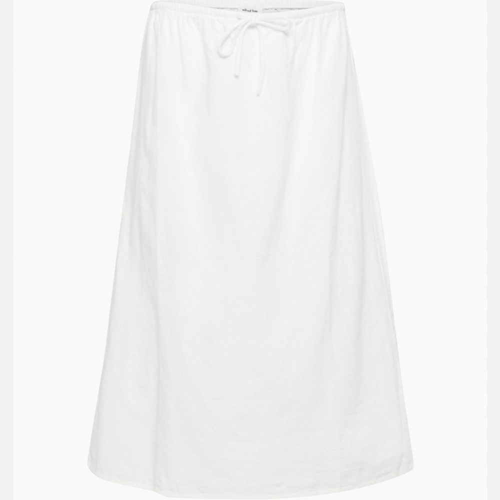 Aritzia Liore Women's White A-Line Skirt